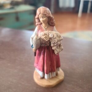 1999 FONTANINI Italy Accessory Figurine BETH 5" Heirloom Collection Spinner Yarn